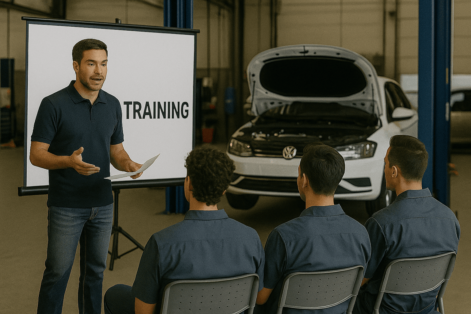 Technician training session
